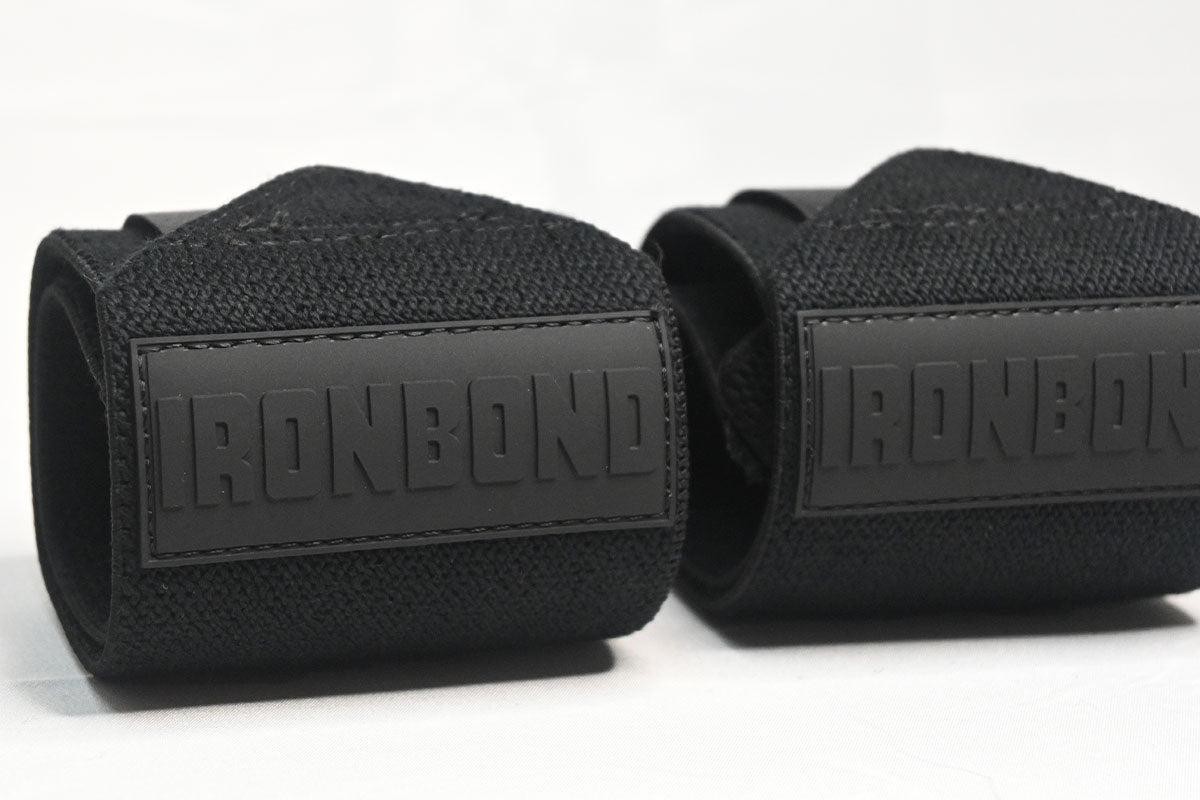 IRONBOND WRIST WRAPS - STEALTH BLACK