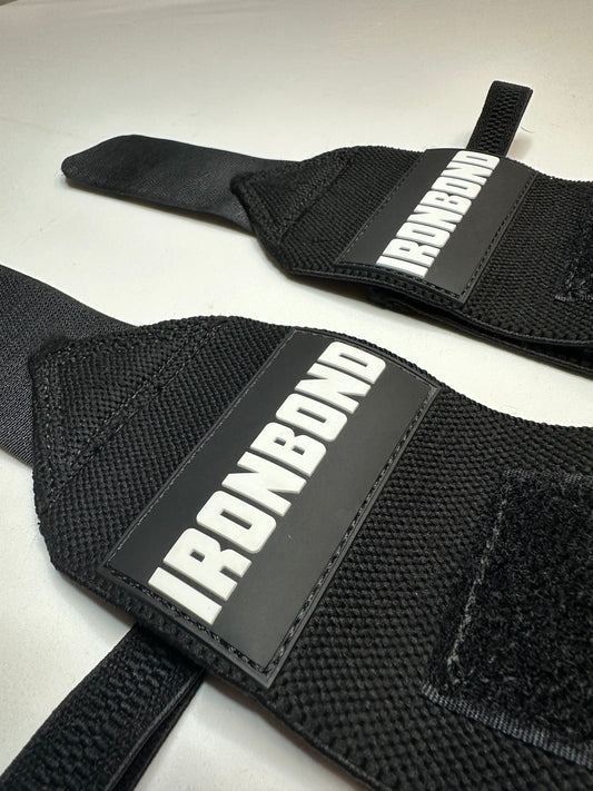 IRONBOND WRIST WRAPS - STEALTH BLACK